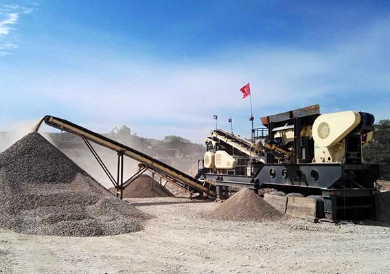 300t/h mobile crusher for river rock crushing