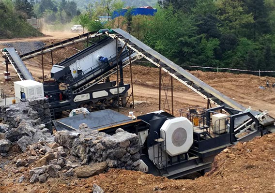 150T/H mobile crusher for quarry in Indonesia