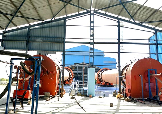 Sawdust processed by 30t/h rotary dryer